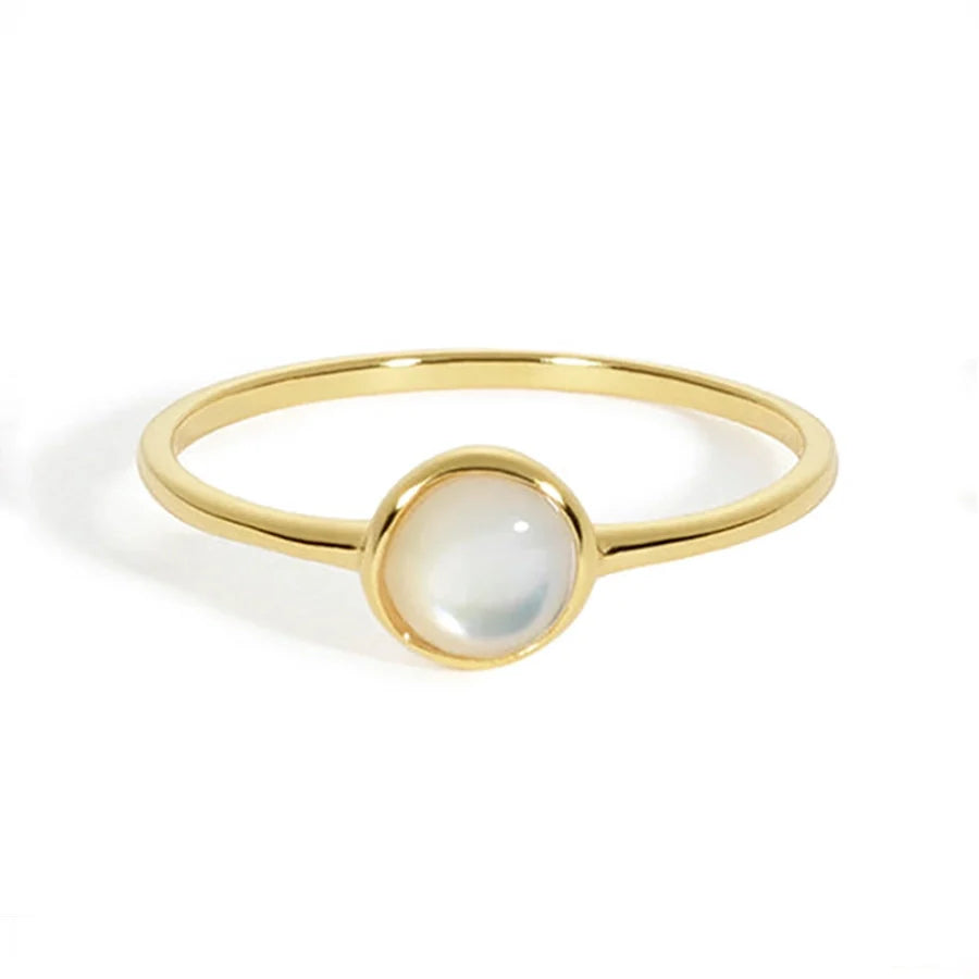 925 Sterling Silber Opal Geometrische Ringe 925 Sterling Silber Ringe | Shop Nory