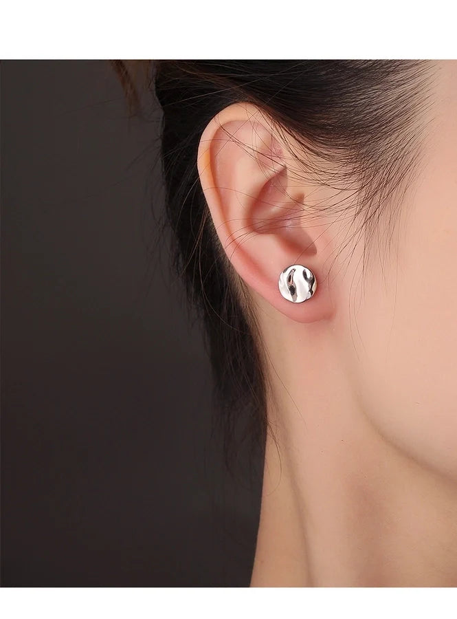 1 Paar 925 Sterling Silber 925 Sterling Silber Ohrringe Geometrische Ohrstecker | Shop Nory