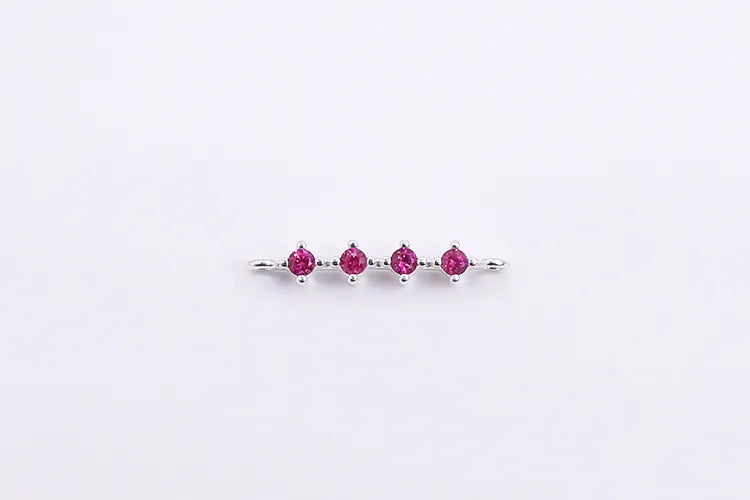1 Stück 20*3mm 925 Sterling Silber Zirkon Geometrisch Polierte Anhänger Schmuck Zubehör | Shop Nory