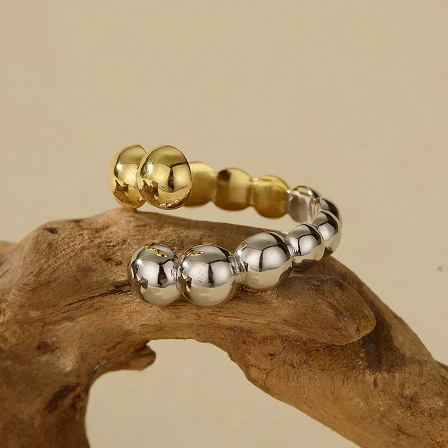 925 Sterling Silber Farbblock Offene Ringe 925 Sterling Silber Ringe | Shop Nory