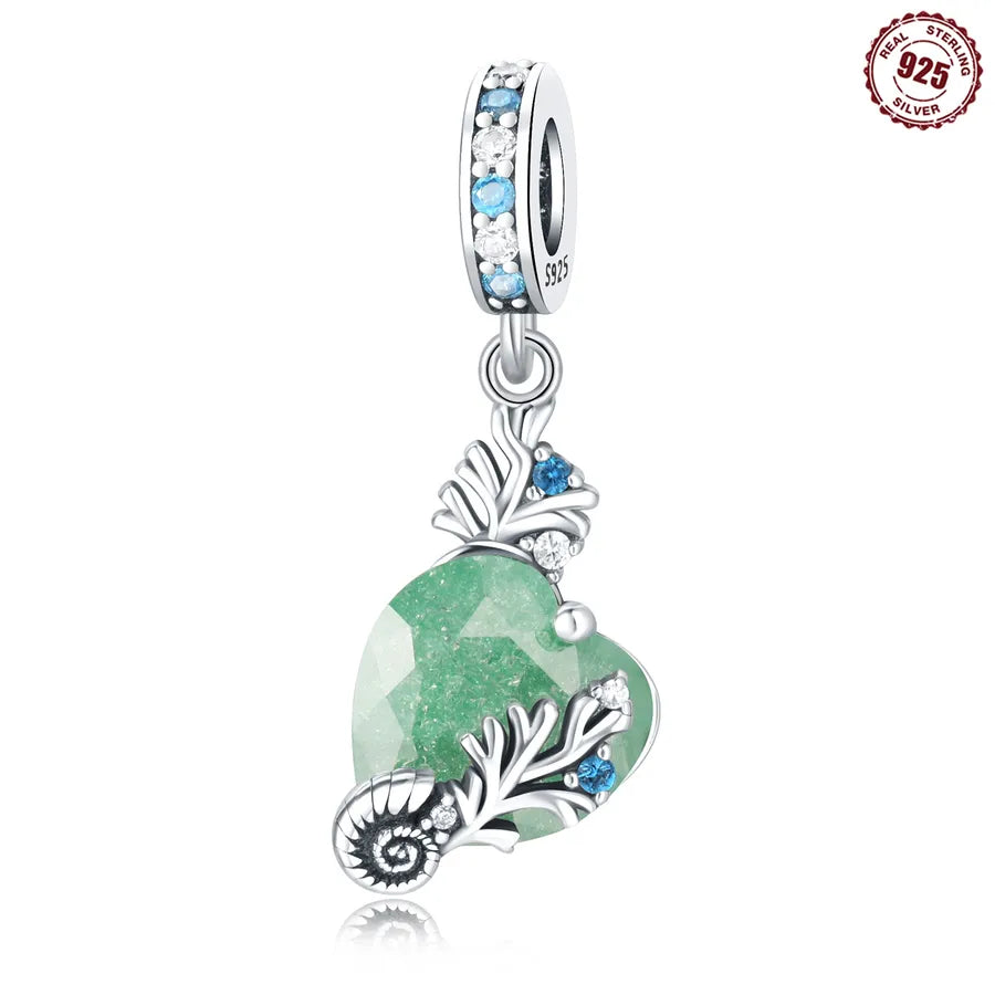 1 Stück 10*12mm 925 Sterling Silber Zirkon Herzform Fisch Polierte Perlen Schmuck Zubehör | Shop Nory