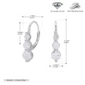 1 Paar 18K Gold plattiert Weißgold plattiert Rhodium plattiert 925 Sterling Silber Zirkon 925 Sterling Silber Ohrringe Wassertropfen Ohrringe | Shop Nory
