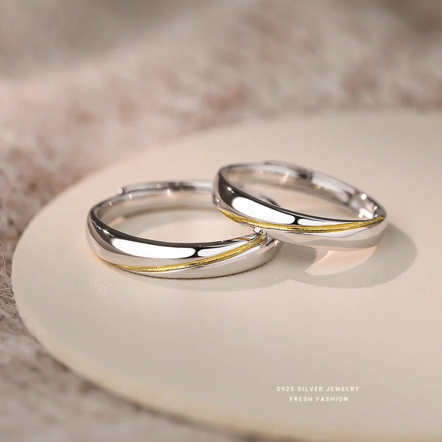 925 Sterling Silver Linien Offene Ringe 925 Sterling Silver Ringe | Shop Nory