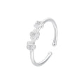 925 Sterling Silver Pflaumenblütenblüten Offene Ringe 925 Sterling Silver Ringe | Shop Nory