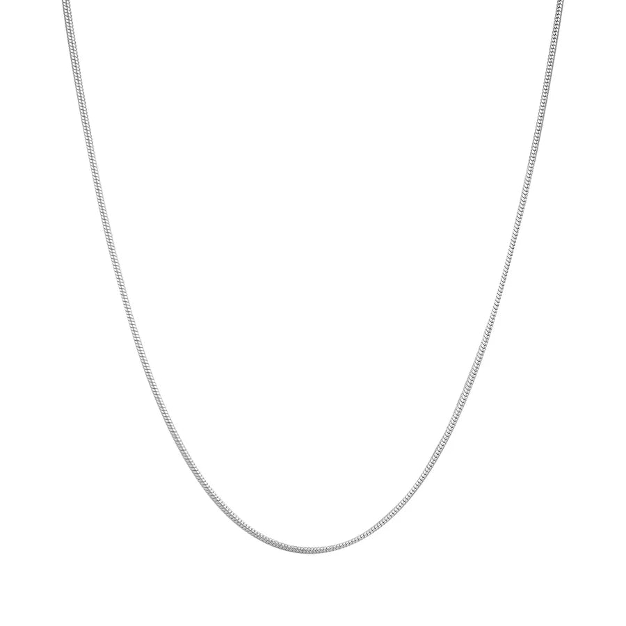 925 Sterling Silber Melonensamen Kette Kabelkette Schmelzkette Beschichtung Geometrische Halskette | Shop Nory