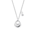 S999 Silber Kabelkette Beschichtung Silber Klumpen Anhänger Halskette | Shop Nory