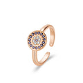 925 Sterling Silver Geometrische Auge Offene Ringe 925 Sterling Silver Ringe | Shop Nory