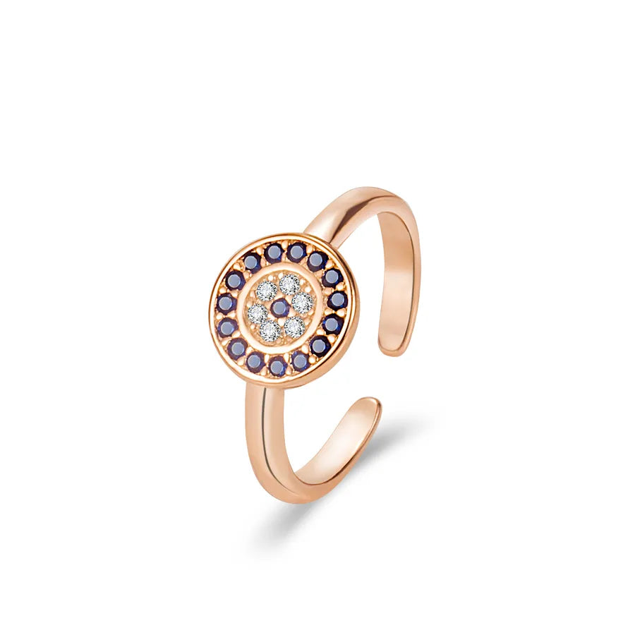 925 Sterling Silver Geometrische Auge Offene Ringe 925 Sterling Silver Ringe | Shop Nory
