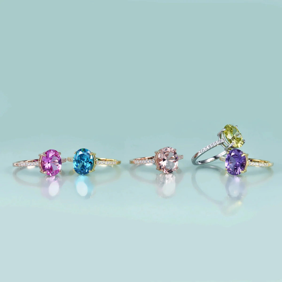 Pink Morganit-Ring Roségold ovaler Schliff | Shop Nory