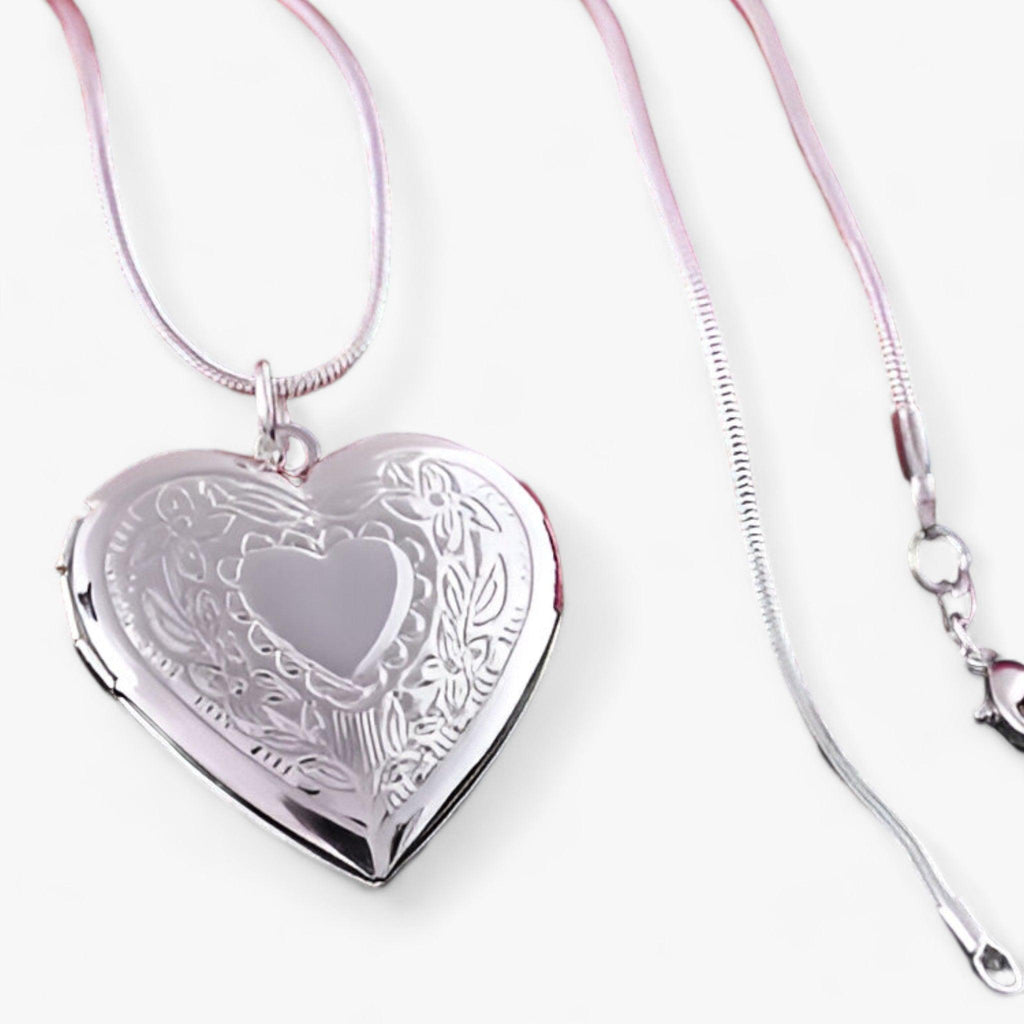 Shopnory | Herz Foto Kette In Silber