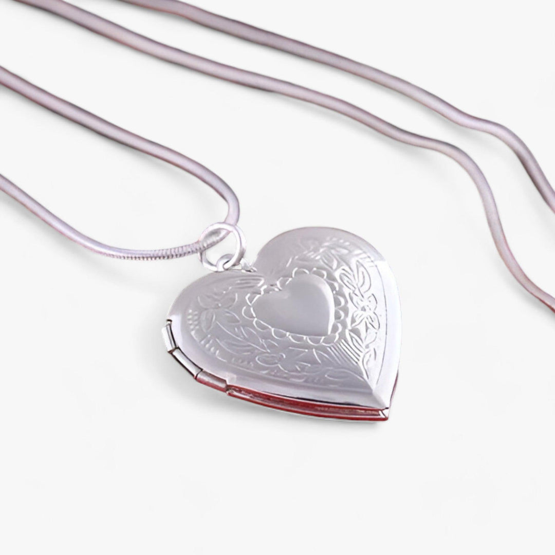Shopnory | Herz Foto Kette In Silber