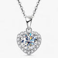 Moissanit-Herz-Anhänger-Kette – Amouria | Shop Nory