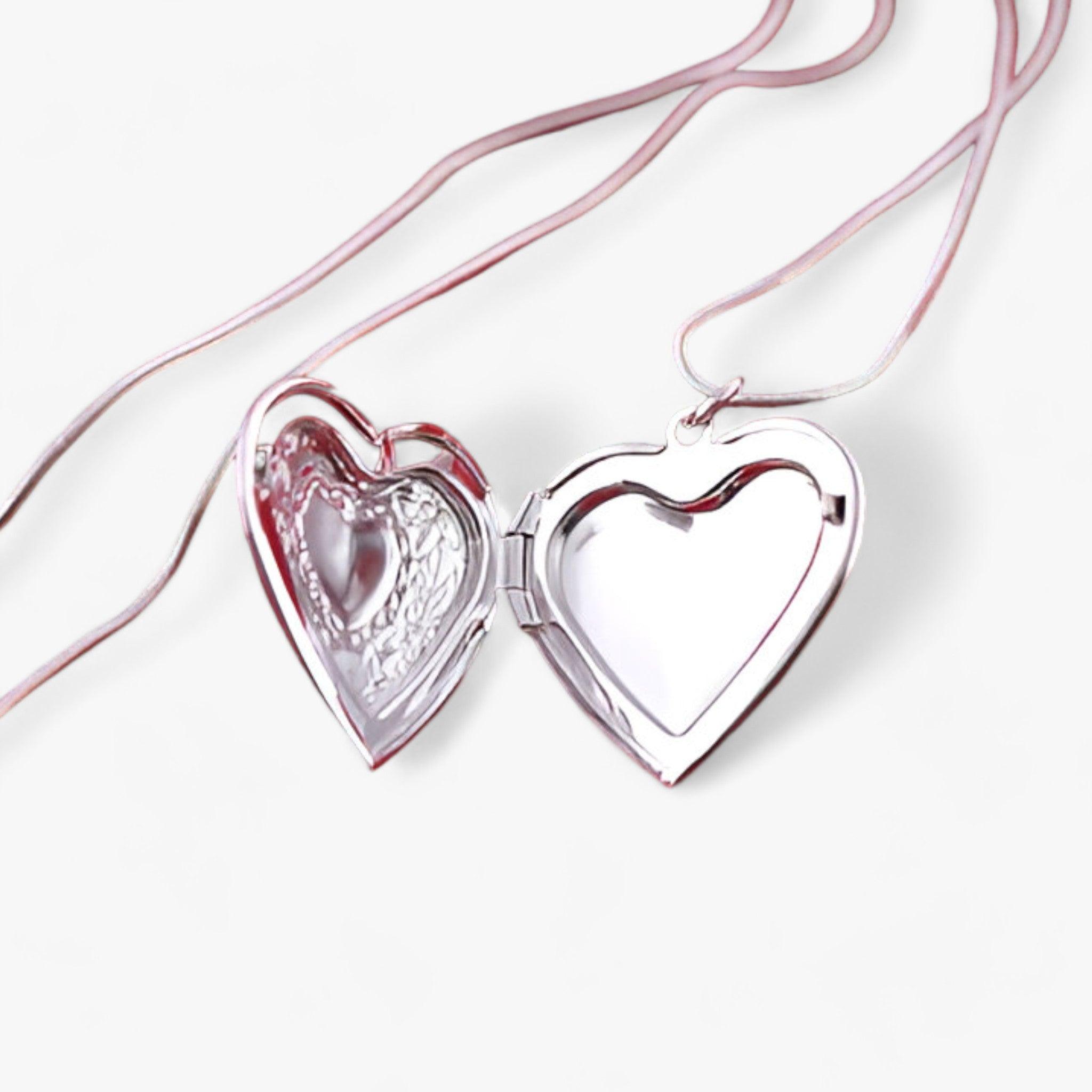 Shopnory | Herz Foto Kette In Silber
