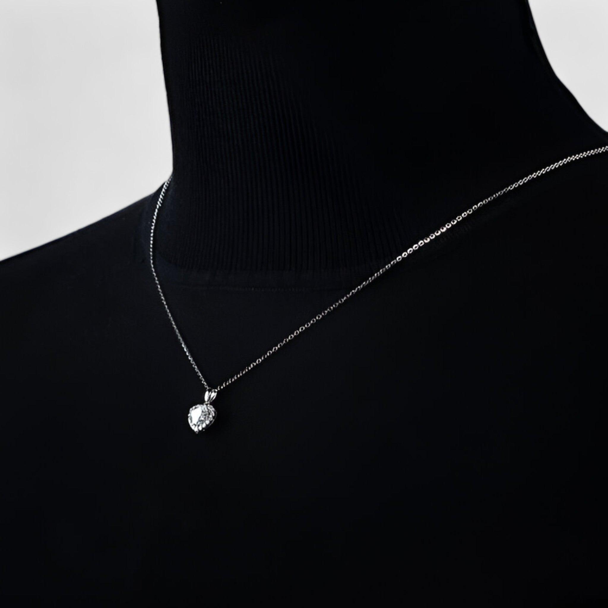 Moissanit-Herz-Anhänger-Kette – Amouria | Shop Nory