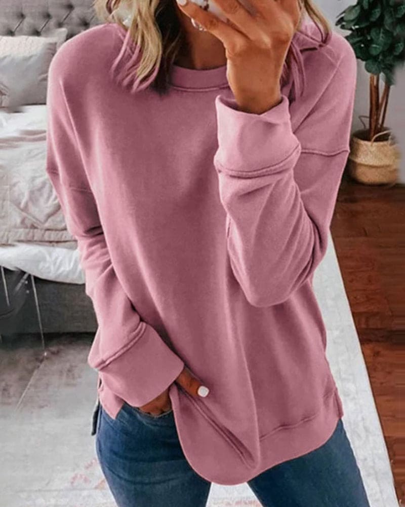 Schlichter Damen Sweatshirt