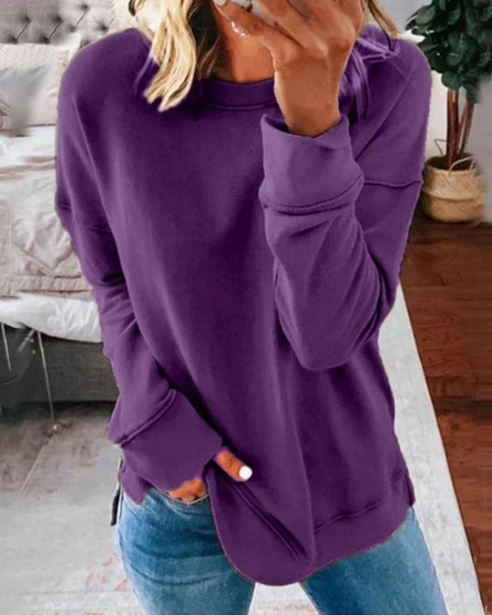 Schlichter Damen Sweatshirt