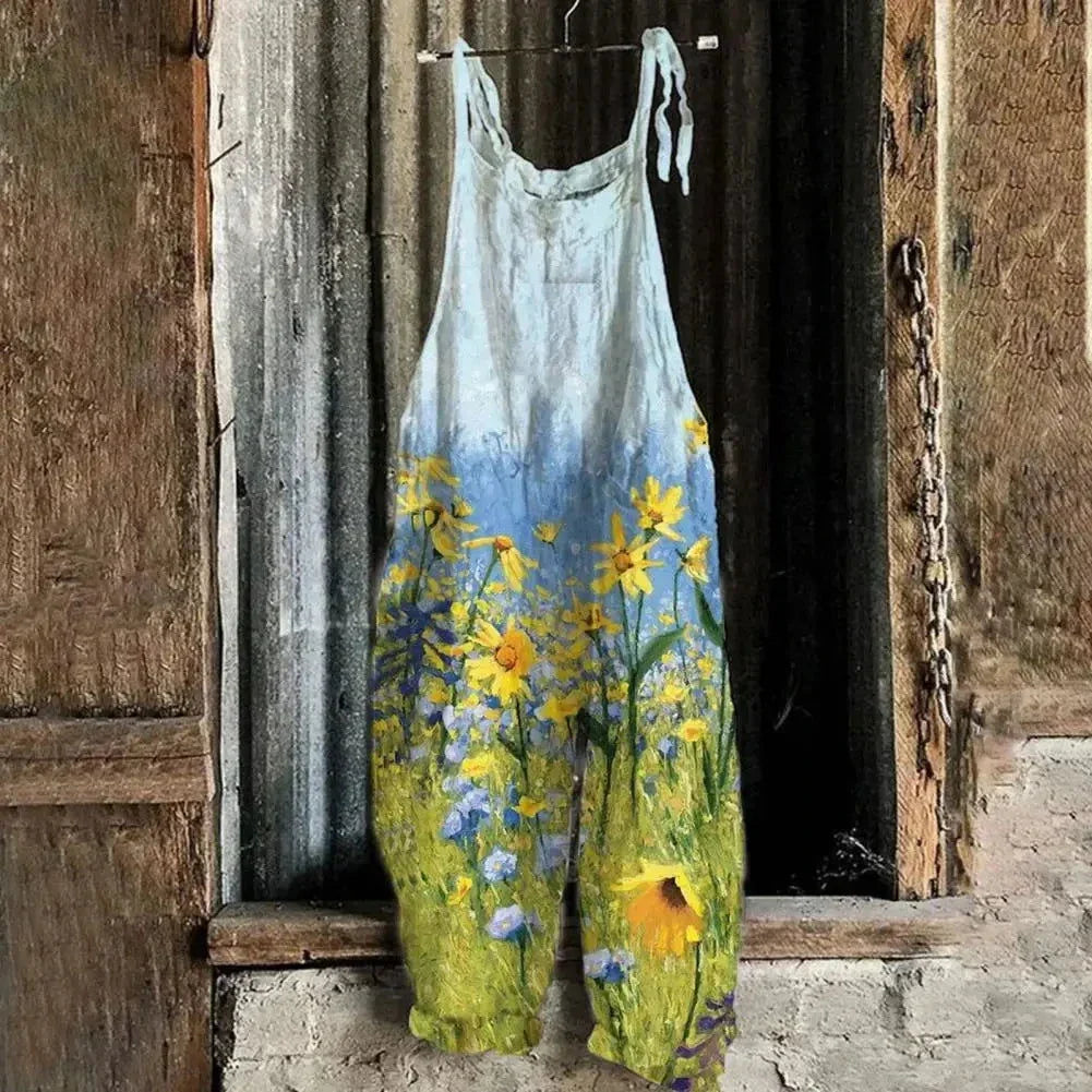 Latzhose Jeans Blume
