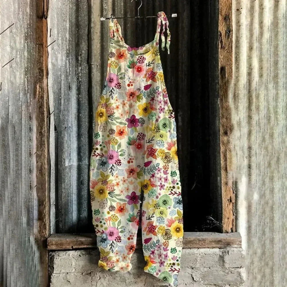 Latzhose Jeans Blume