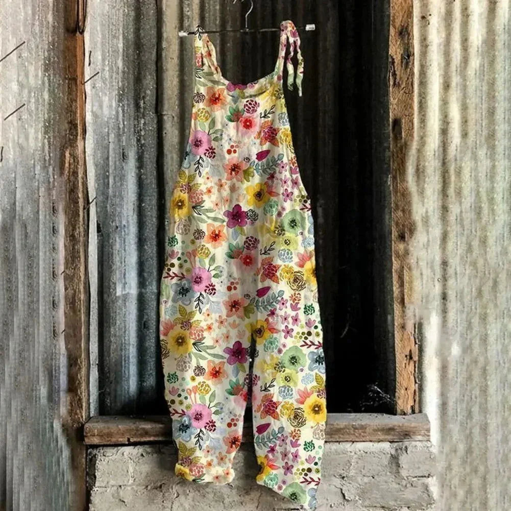 Latzhose Jeans Blume