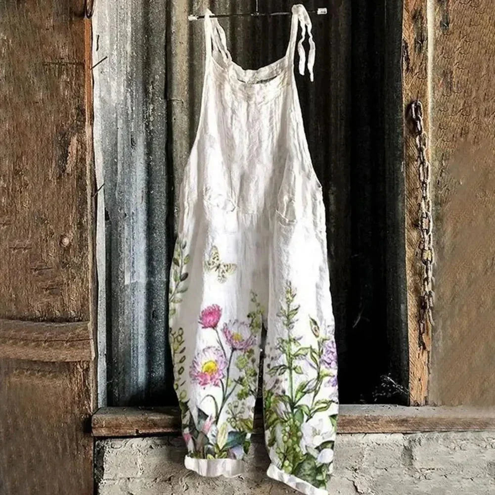 Latzhose Jeans Blume