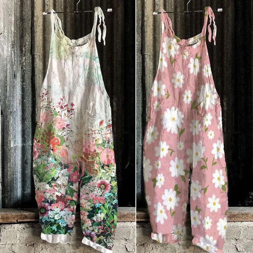 Latzhose Jeans Blume