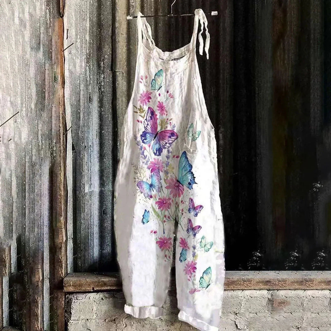 Latzhose Jeans Blume