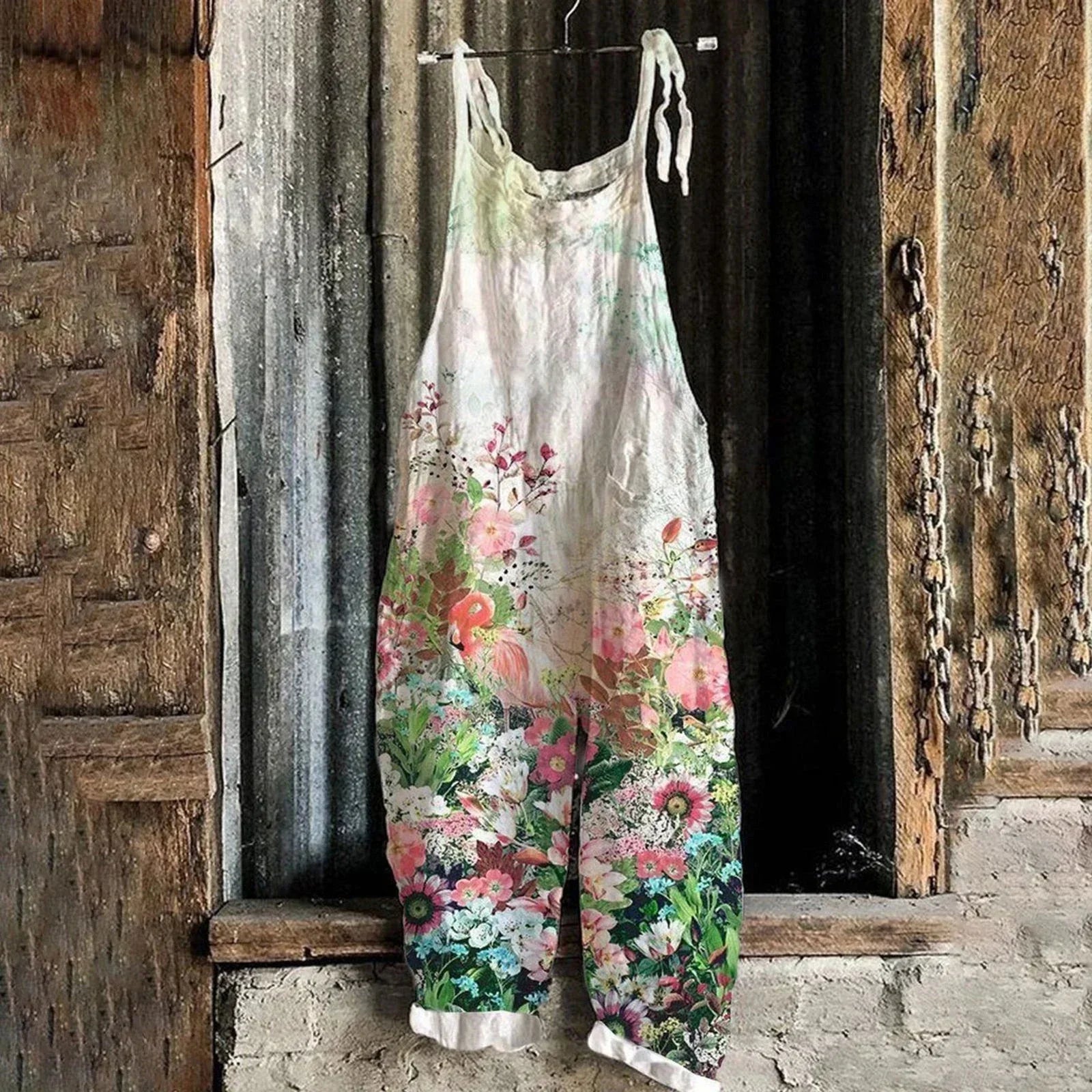 Latzhose Jeans Blume