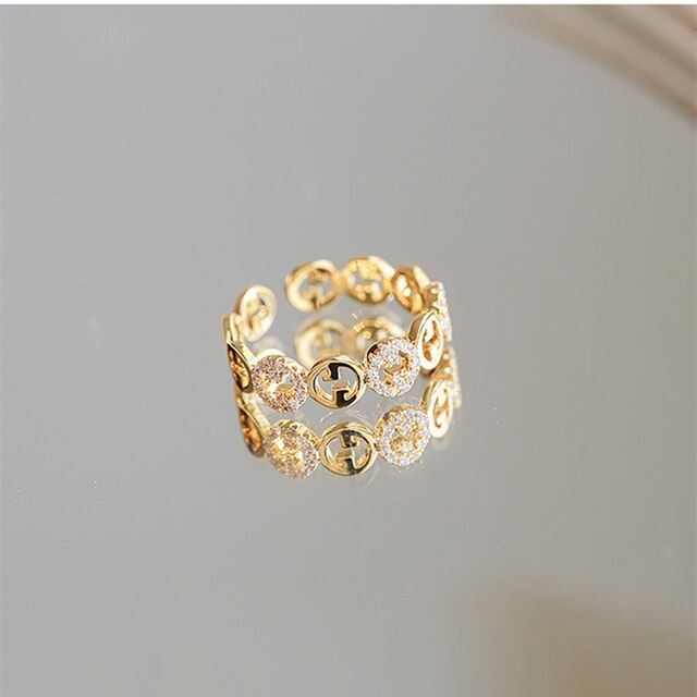 Plattierte Trendige Leichte Luxus Verstellbare Ringe | Shop Nory