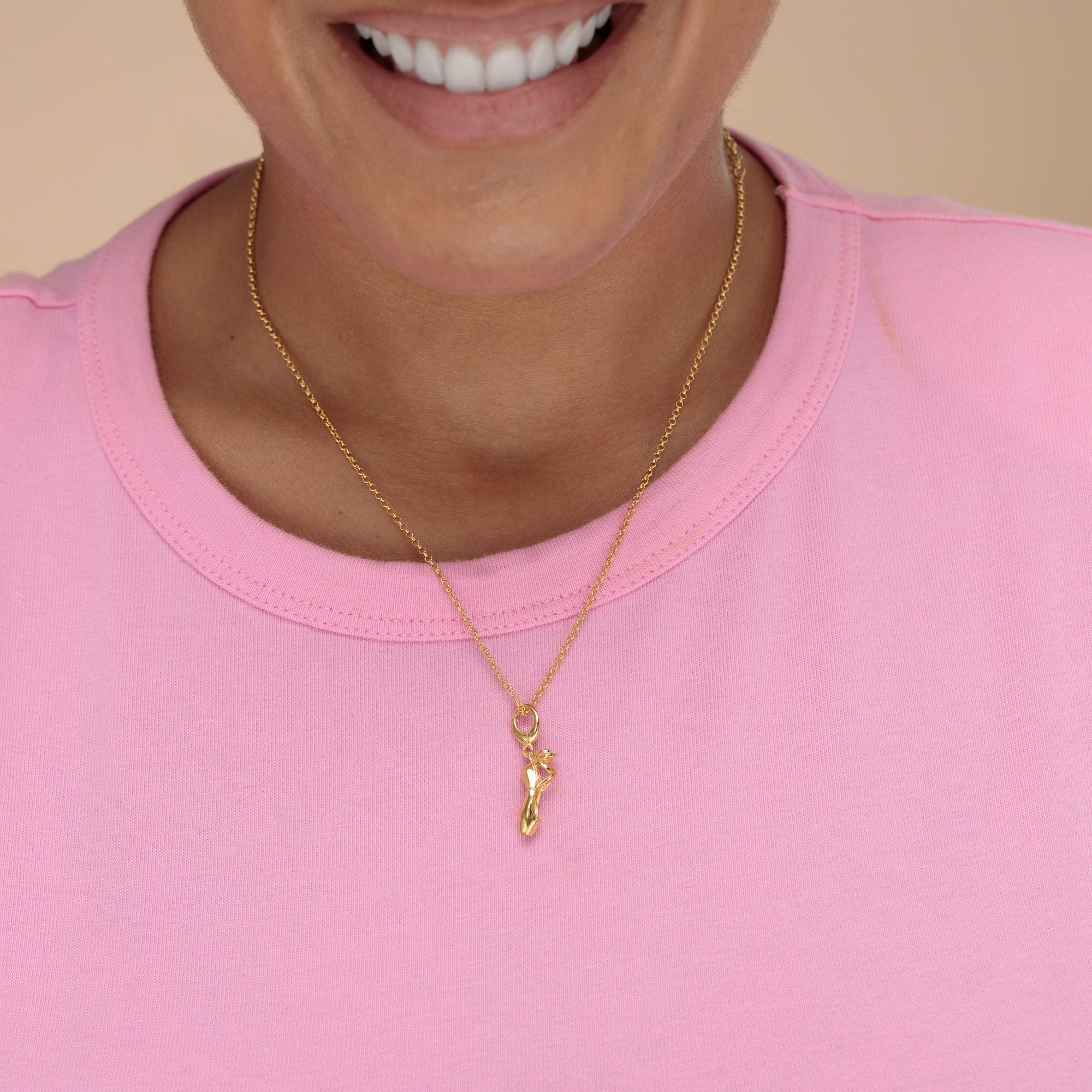 Gold Pointe Ballettschuh Charms Halskette | Shop Nory