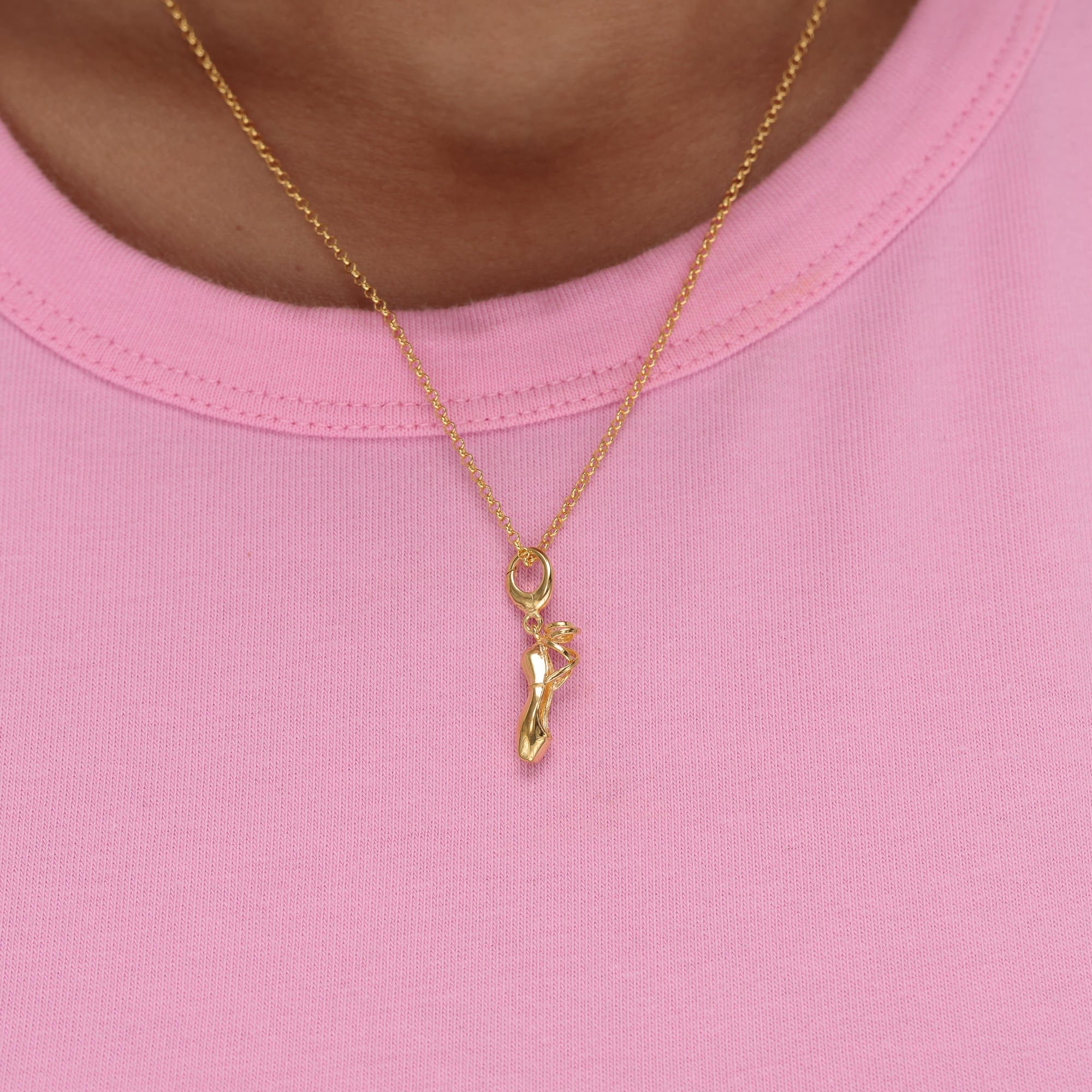 Gold Pointe Ballettschuh Charms Halskette | Shop Nory