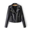 Shopnory | Lyrica Enganliegende Motorradjacke mit Reißverschluss für Damen