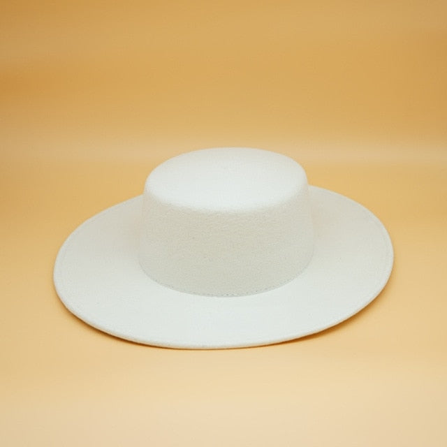 Schleife Weißer Wollhut