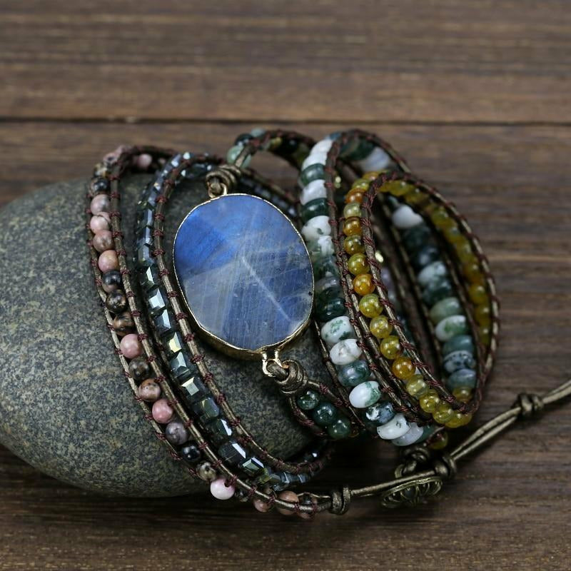Natursteine Charme Böhmisches Armband | Shop Nory