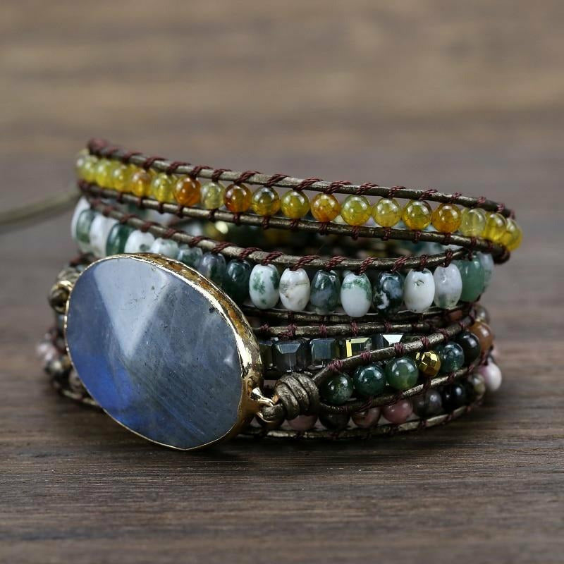 Natursteine Charme Böhmisches Armband | Shop Nory