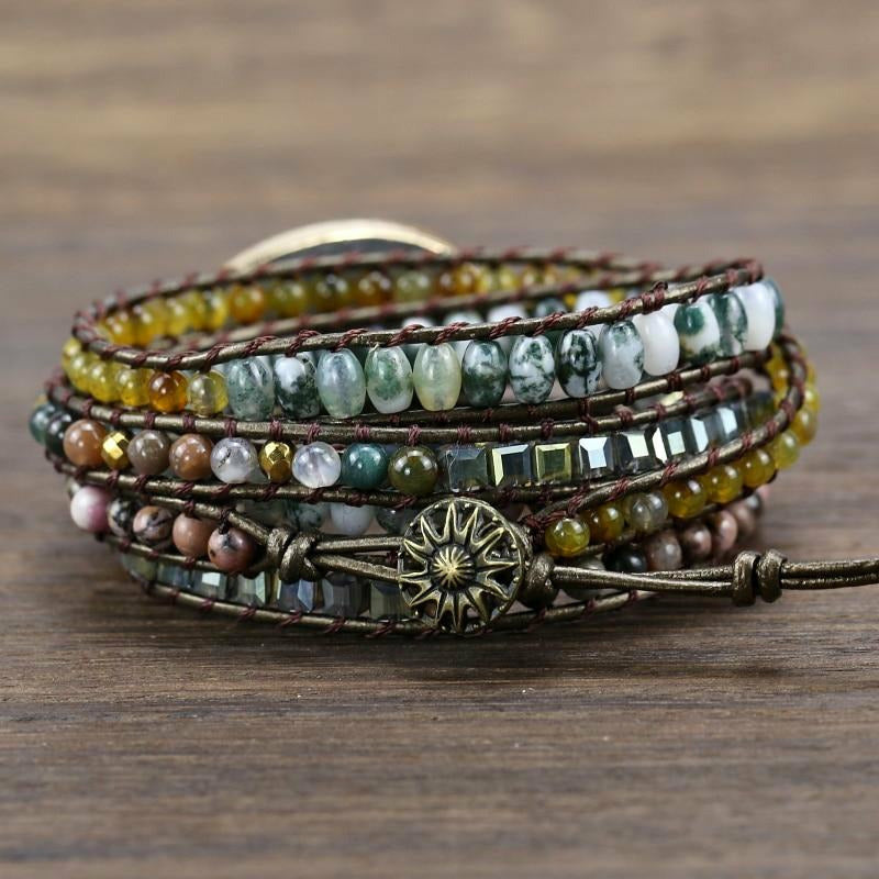 Natursteine Charme Böhmisches Armband | Shop Nory
