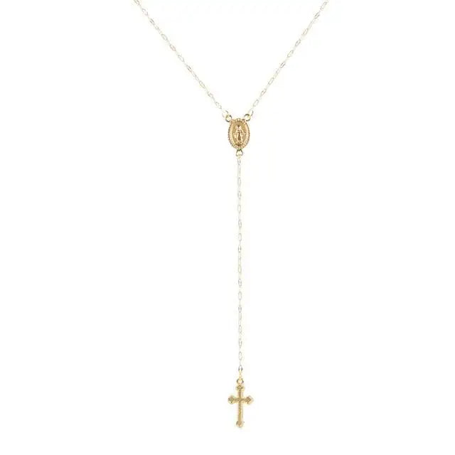 Elegante Rosenkranz Kette für Damen