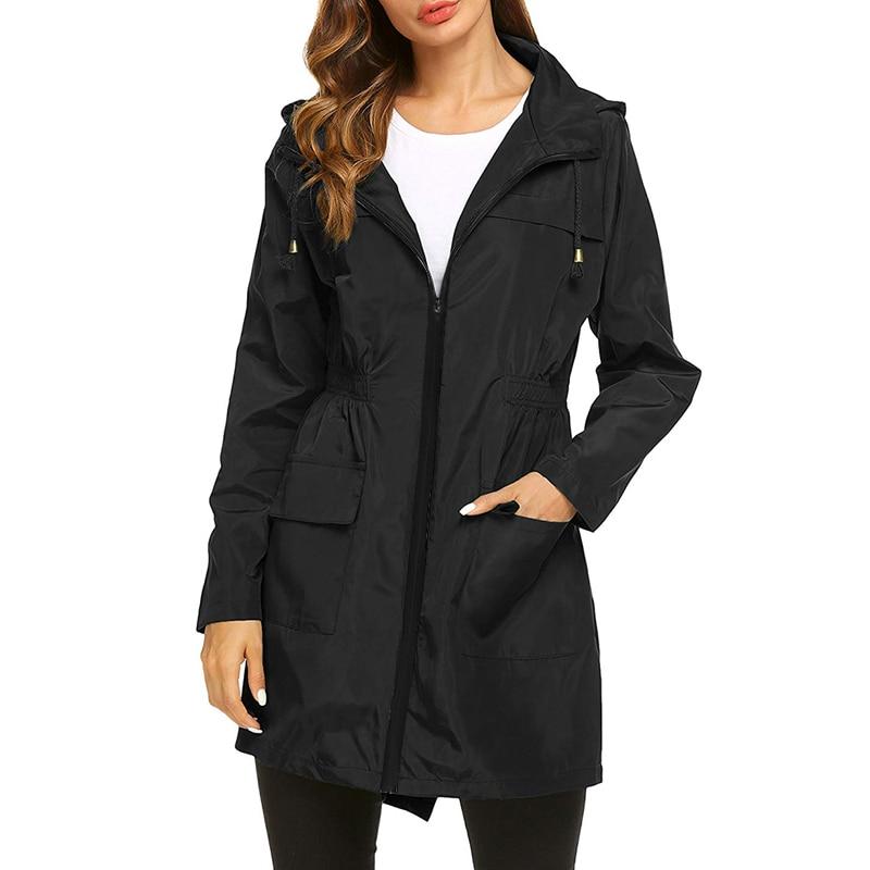 Leichte Regenjacke für Damen mit Kapuze