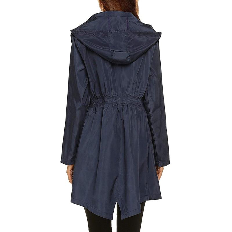 Leichte Regenjacke für Damen mit Kapuze