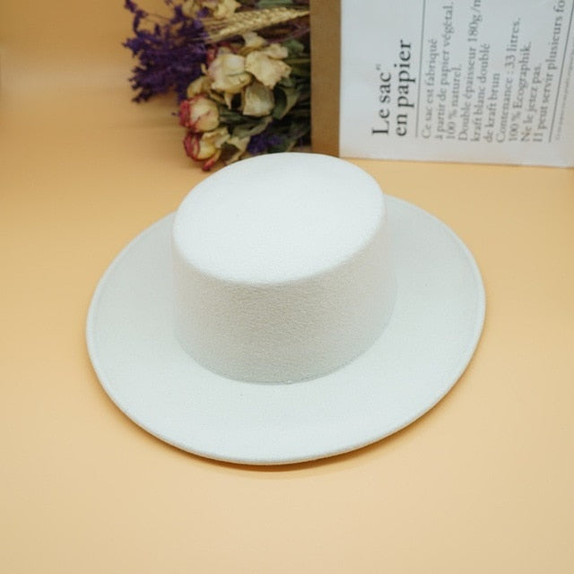 Schleife Weißer Wollhut