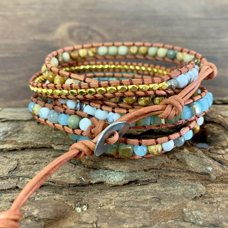Naturstein Kristall Böhmisches Armband | Shop Nory