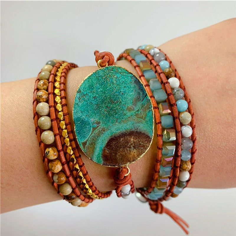 Naturstein Kristall Böhmisches Armband | Shop Nory