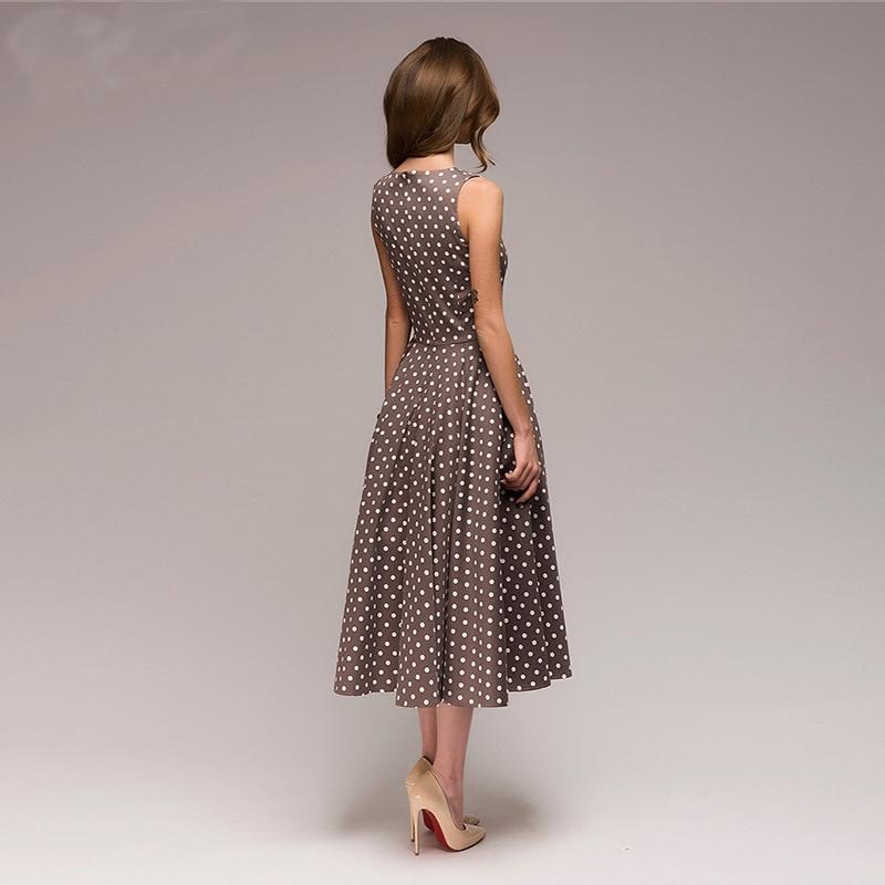 Vintage Gepunktetes Kleid Ferna
