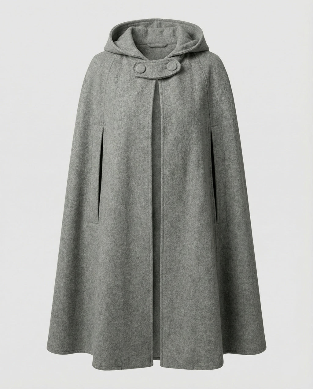 Damen modern geschnittener Umhang mit Kapuze