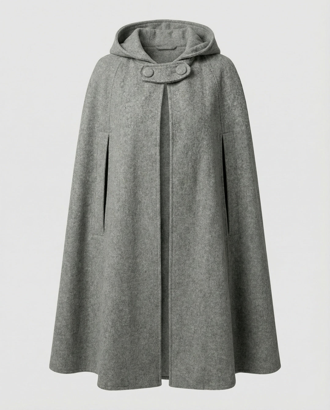 Damen modern geschnittener Umhang mit Kapuze
