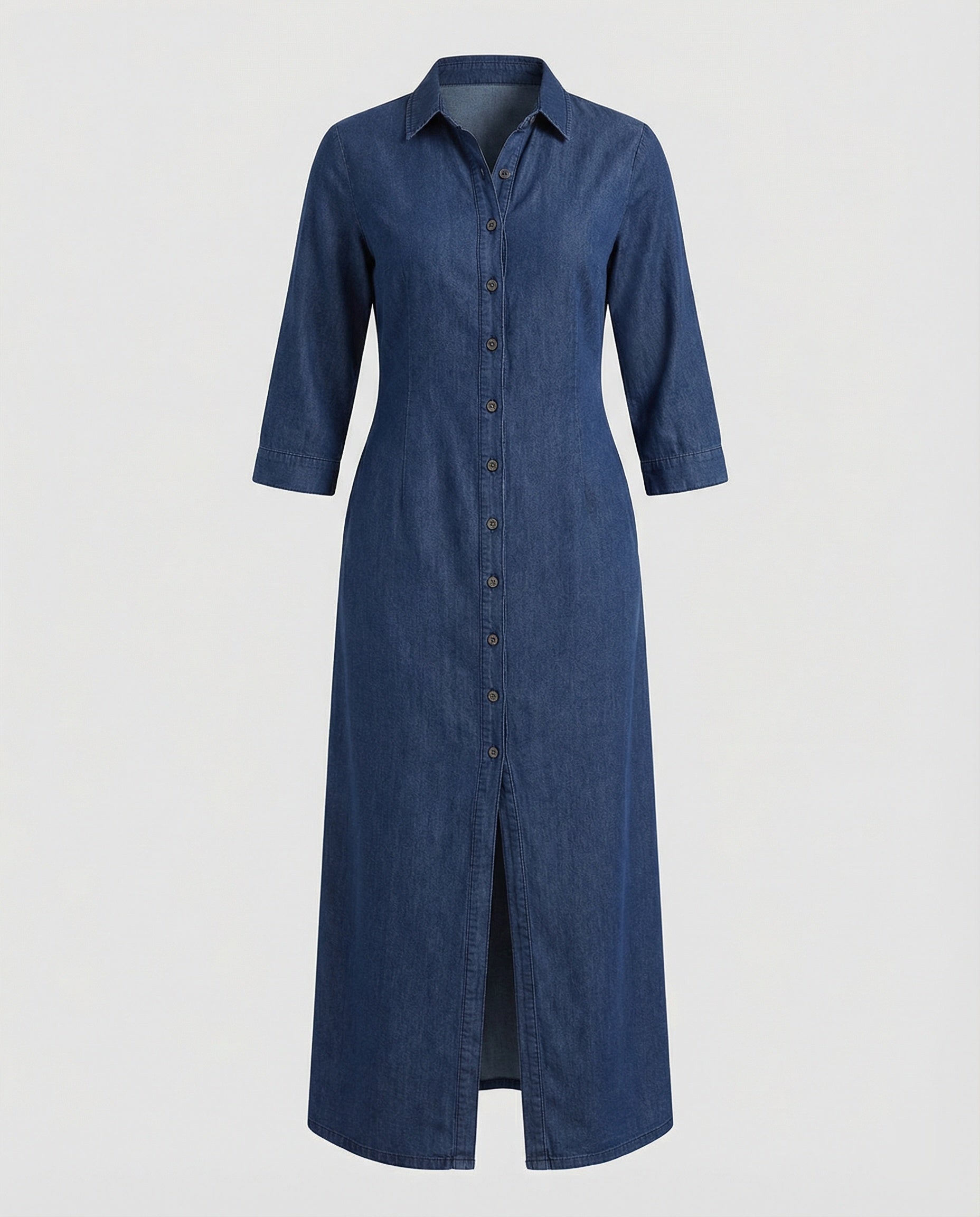 Hemdblusenkleid Damen mit Taillierung