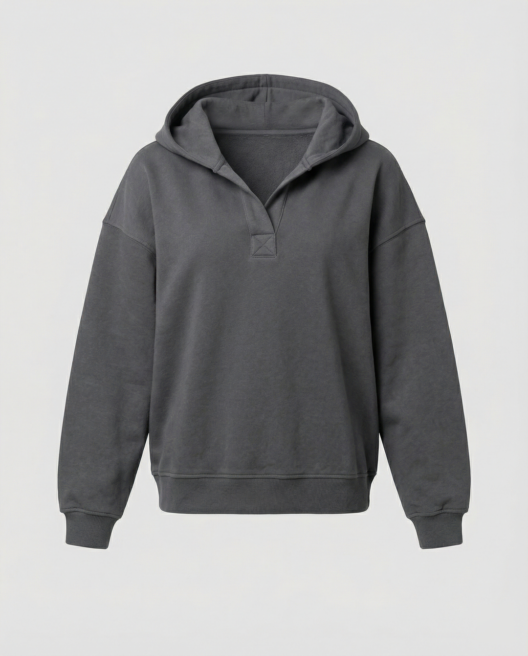 Damen Oversized Kapuzensweatshirt mit lässigem Stehkragen und langen Ärmeln Shopnory