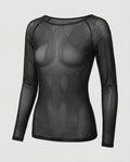 Langärmeliges Mesh-Top
