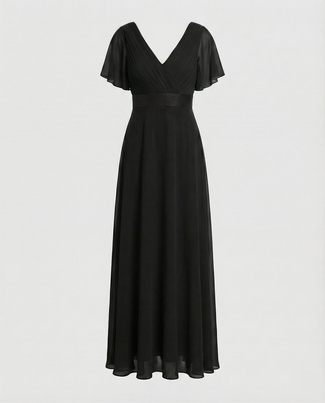 Damen Abendkleid lang Chiffon elegant