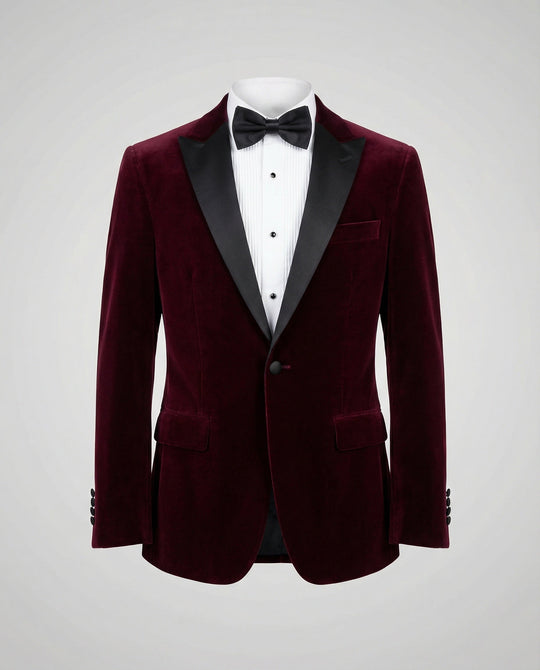 Herren Sommerjacke mit Schmaler Passform und Kontrastierendem Revers