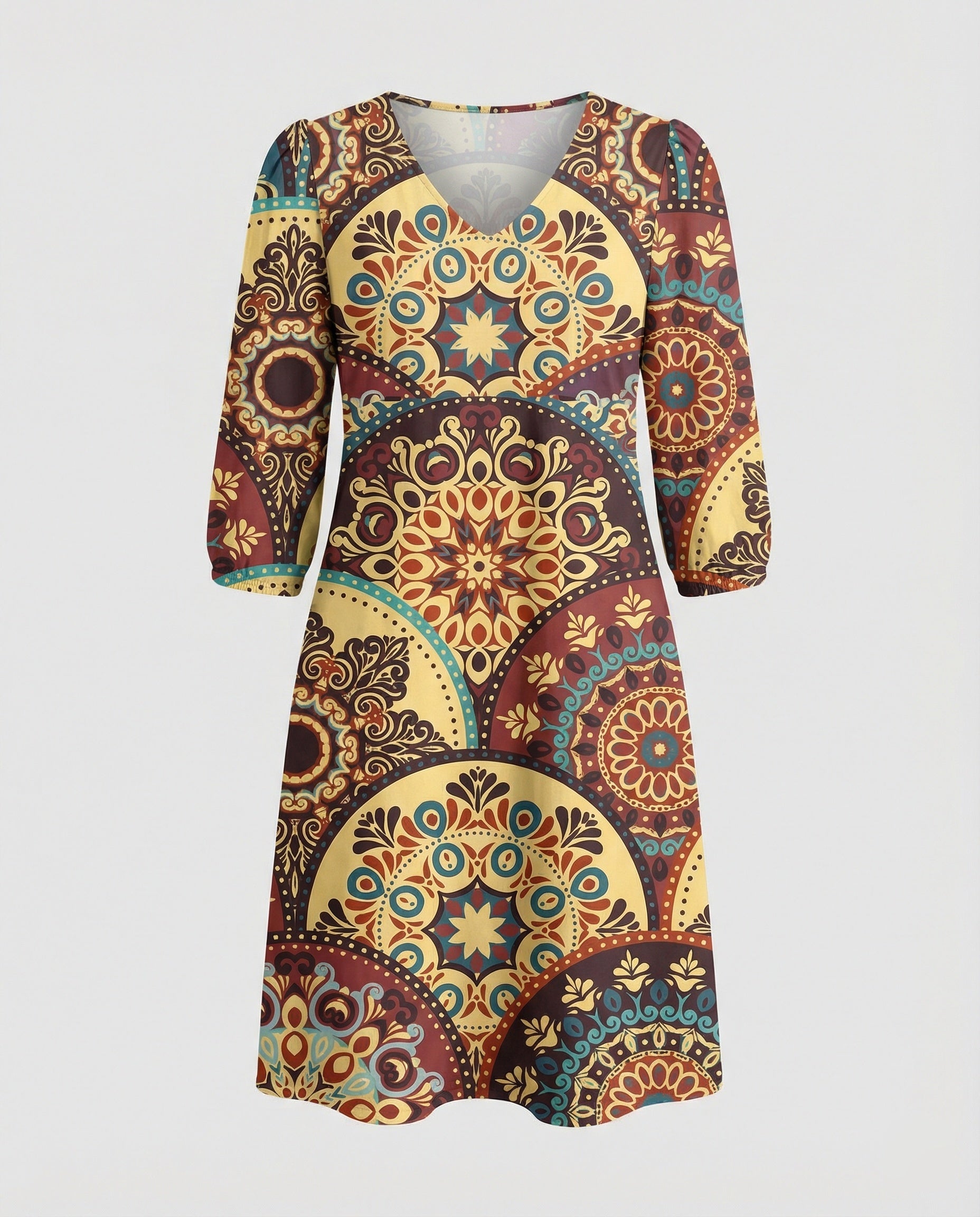 Boho Maxikleid Sommer Damen Taschen